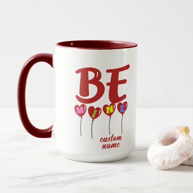 Mug cadeau pour femme ou amie, Coupe de nom person (Avec donut)