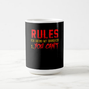 Mug Cadeau Pour Grandson Règle Pour Rencontrer Mon P