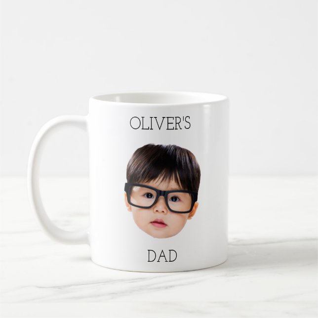 Mug Cadeau pour la Fête des pères de Noël en famille N (Gauche)