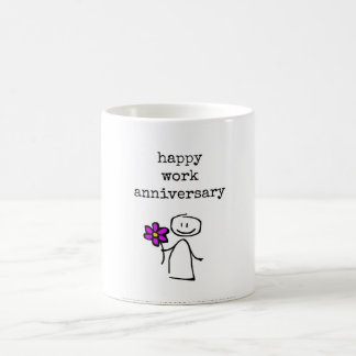 Mug Cadeau pour l'anniversaire du travail mignon, coll