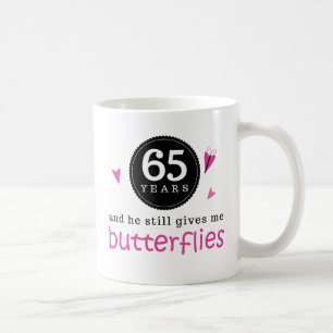 Mug Cadeau pour le soixante-cinquième papillon