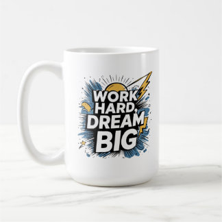 Mug Cadeau pour les battants - Travaillez dur, rêvez g