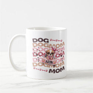 Mug Cadeau pour Maman de Chien Chiot Mignon Voiture No