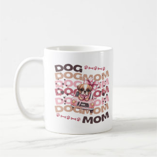 Mug Cadeau pour Maman de Chien Chiot Mignon Voiture No