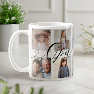 Mug Cadeau pour Opa   Collage photo pour petits enfant