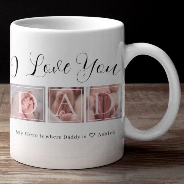 Mug Cadeau pour papa Photo Collage (Créateur téléchargé)