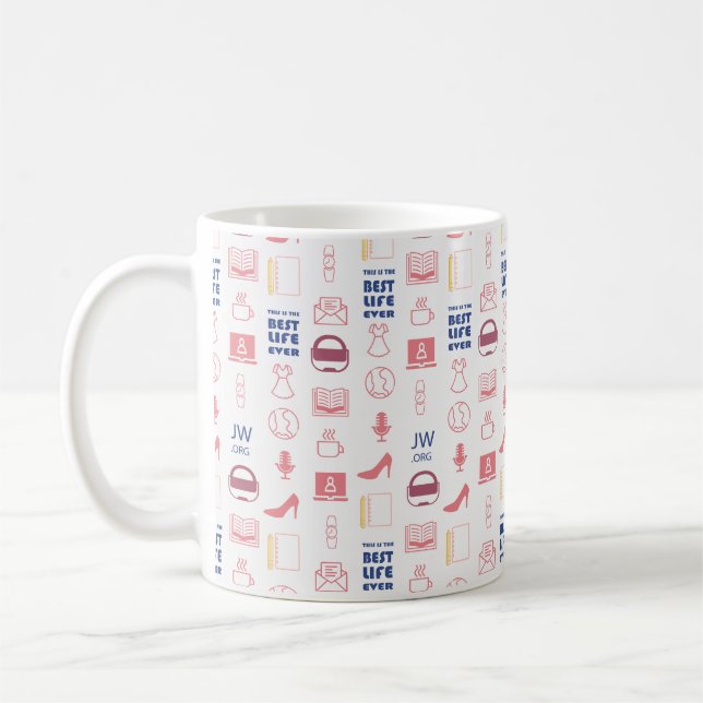Mug Cadeau pour soeurs JW meilleure vie jamais (Gauche)