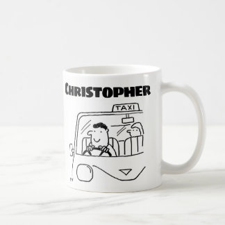 Mug Cadeau pour un chauffeur de taxi avec nom