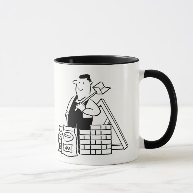 Mug Cadeau pour un Constructeur. Illustration d'un des (Droite)