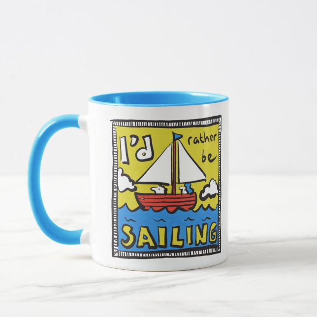 Mug Cadeau pour un marin ou un plaisancier (Gauche)