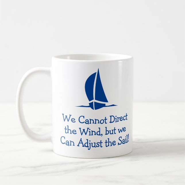 Mug Cadeau pour un marin. Voile ou yacht (Gauche)