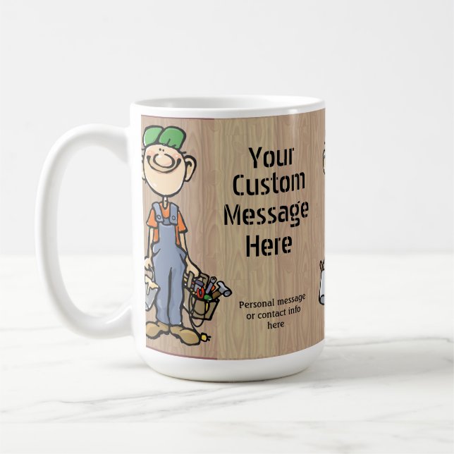 Mug Cadeau pratique personnalisé de peintre de (Gauche)