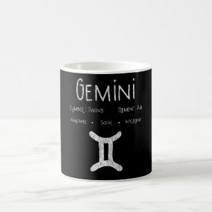 Mug Cadeau Rétro Signe du Zodiaque Gémeaux pour Amateu