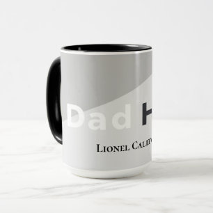 Mug Cadeau Simple Moderne Propre Minimaliste Papa Héro