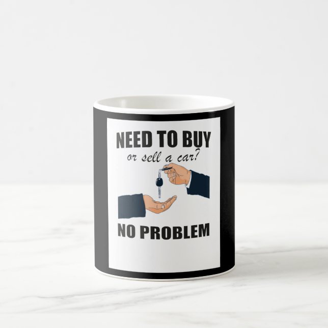 Mug Cadeau vendeur de voiture pour vendeur automatique (Centre)