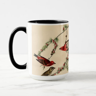 Mug Cadeau vintage Audubon Purple Finch Peinture d'ois
