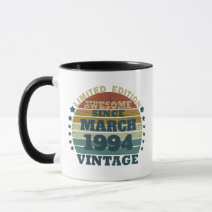 Mug Cadeaux d'anniversaire vintages personnalisés