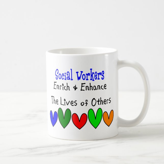 Mug Cadeaux d'assistant social (Droite)