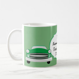 Mug Cadeaux de Baby shower de voiture Sweet Green Retr