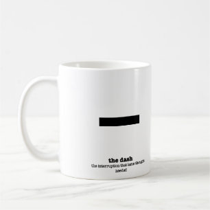 Mug Cadeaux de bâillon de signe de ponctuation de
