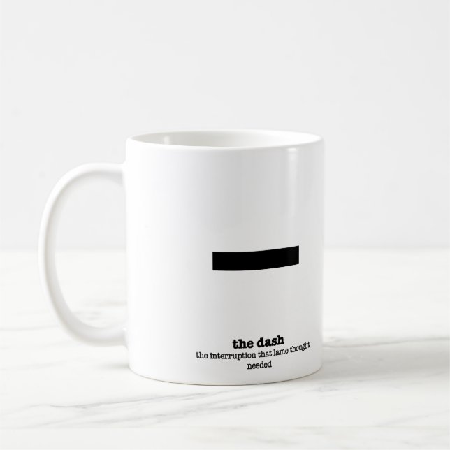 Mug Cadeaux de bâillon de signe de ponctuation de (Gauche)