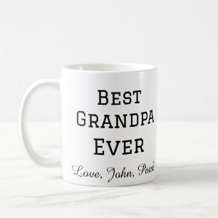 Mug Cadeaux de grand-père simple nom