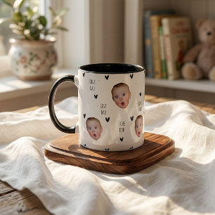 Mug Cadeaux de la fête des pères pour papa Cœur noir