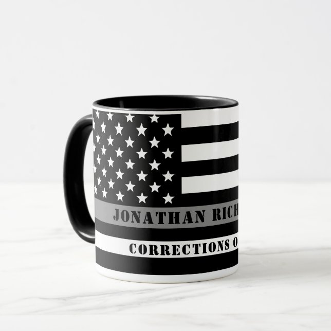 Mug Cadeaux de l'agent de correction de ligne mince su (Devant gauche)
