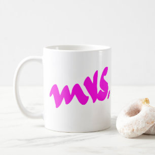 Mug Cadeaux de Mme colorés rose blanc pour elle