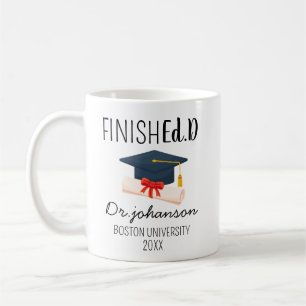 Mug Cadeaux de remise de diplôme EdD pour elle lui, Ta
