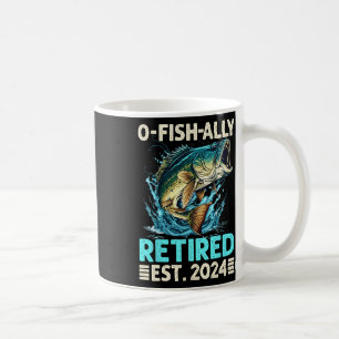 Mug Cadeaux de retraite drôles de pêche O-fish-ally à 