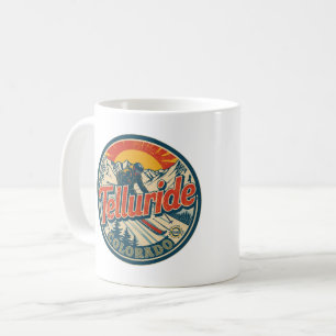 Mug cadeaux de ski vintage Telluride colorado extérieu