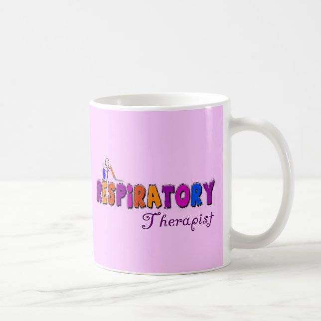 Mug Cadeaux de Stickman de thérapeute respiratoire (Droite)