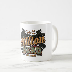 Mug Cadeaux de voyage vintage phare de l'île de Hilton
