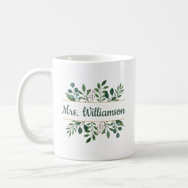 Mug Cadeaux d'enseignants personnalisés | Cadeaux pour (Gauche)