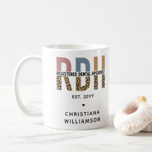 Mug Cadeaux d'hygiéniste dentaire enregistrés sur mesu