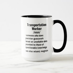 Mug Cadeaux drôles de définition de travailleur de tra