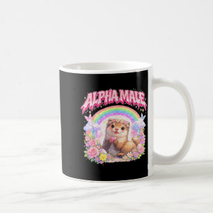 Mug Cadeaux drôles de fleurs arc-en-ciel de furet mign