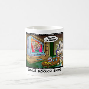 Mug Cadeaux drôles de T-shirts côté vache drôle pour f