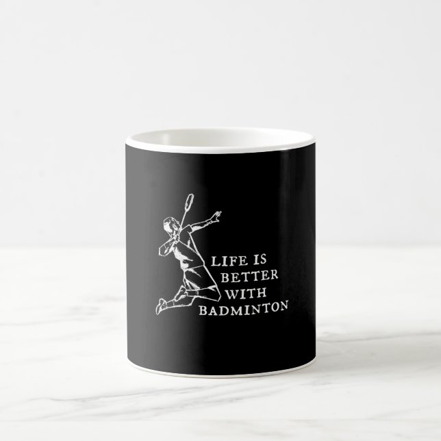 Mug Cadeaux du joueur de badminton (Centre)