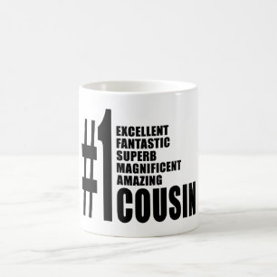 Mug Cadeaux frais pour des cousins : Cousin du numéro