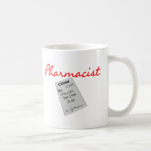 Mug Cadeaux "graphiques de pharmacien de protection de
