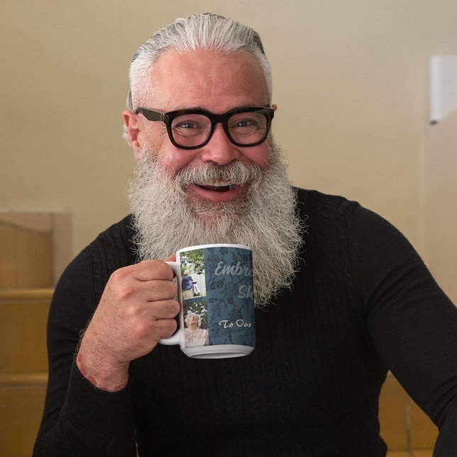 Mug Cadeaux Personnalisés pour les Couples de Parents  (Personalized Gifts for Older Parents Couples Green Mug)