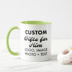 Mug Cadeaux personnalisés pour lui Lime Green Combo Mu