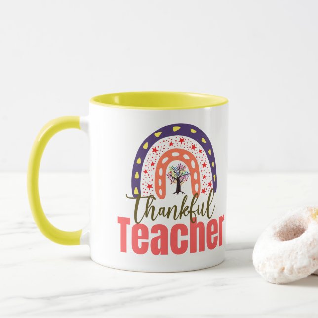 Mug Cadeaux personnalisés uniques pour l'enseignant ho (Avec donut)