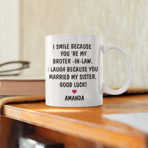 Mug Cadeaux pour le nouveau beau-frère   Mon beau-frèr