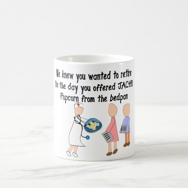 Mug Cadeaux retirés d'art d'histoire d'infirmière (Centre)