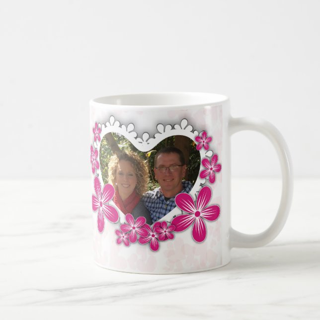 Mug Cadre de photo de heureuse Sainte-Valentin (Droite)