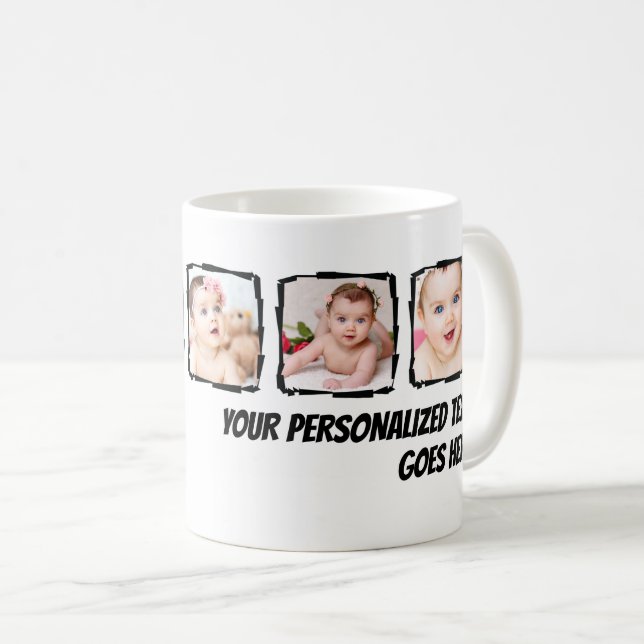 Mug Cadre photo Scribble personnalisé (Devant droit)