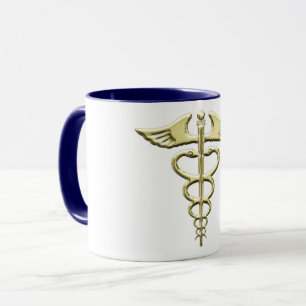 Mug Caducée d'or